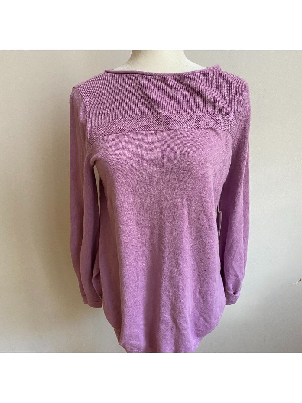 CASLON BNWT Bishop Sleeve Sweater Xsmall Lavender - Picture 3 of 10